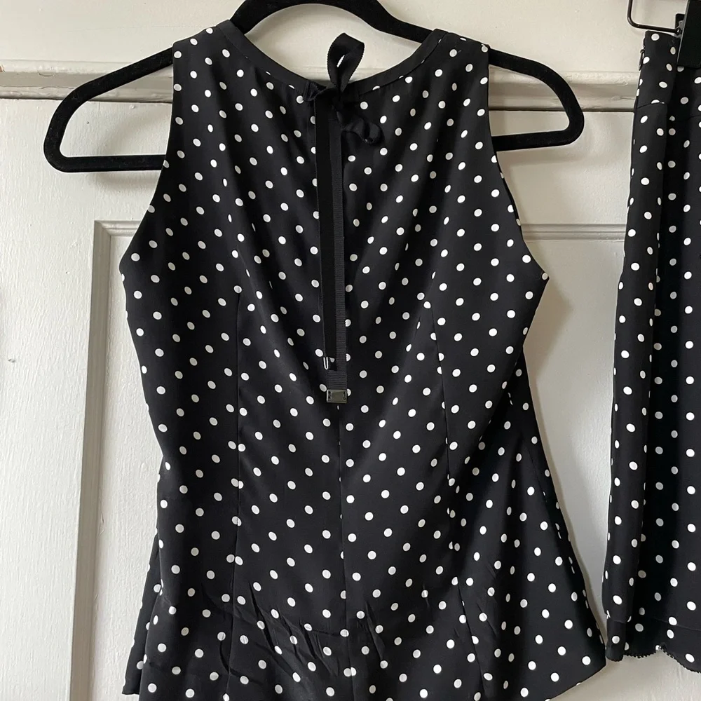 100% Silk Vintage Shirt‎ and Mini Skirt set